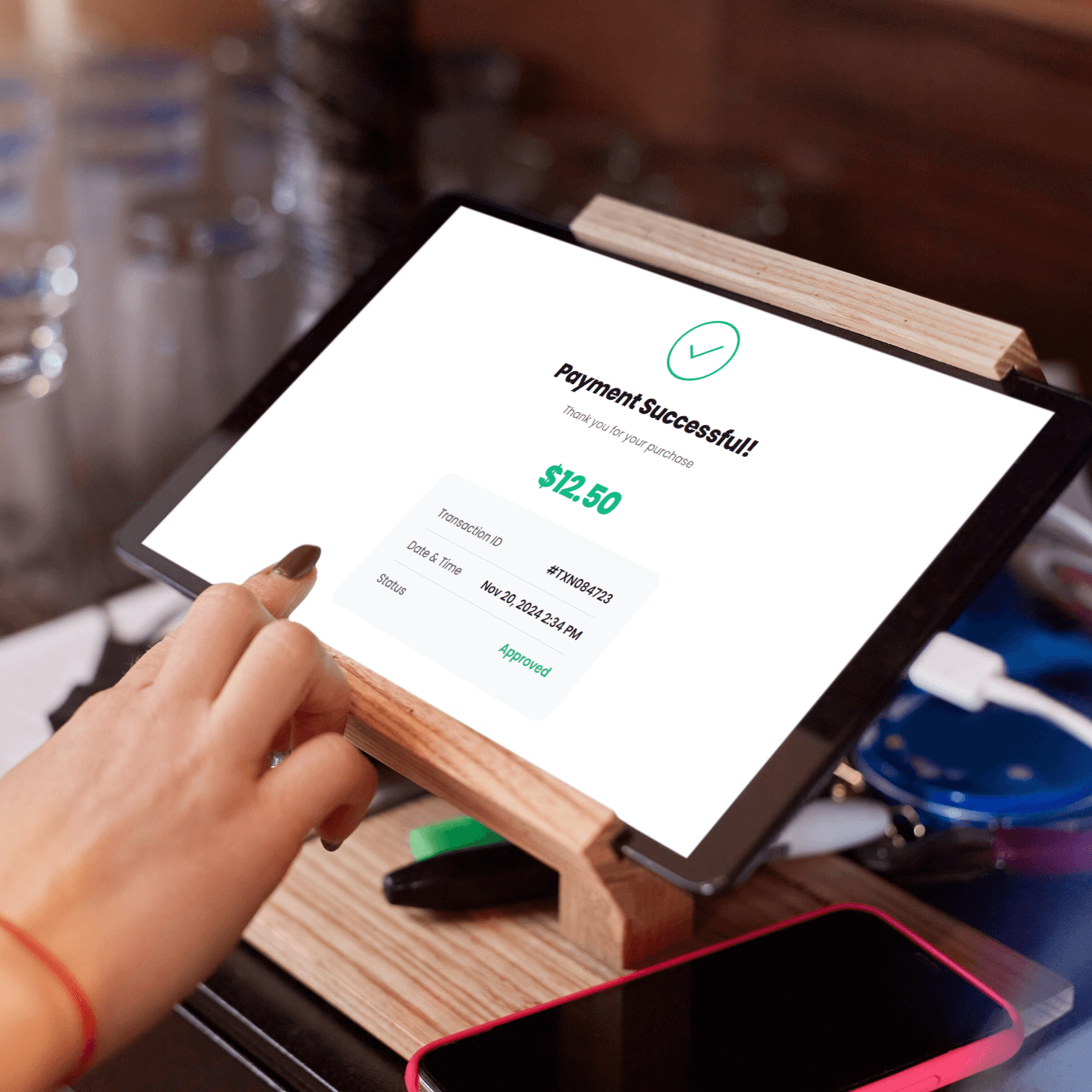 Payment Complete using PalmWav